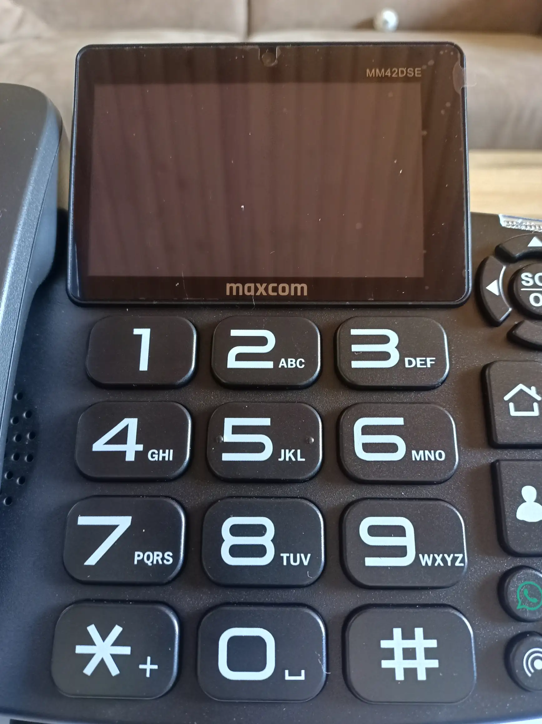 vue du clavier à grandes touches du clavier maxcom 