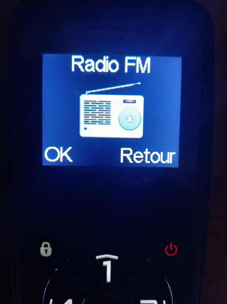 option radio téléphone mobile