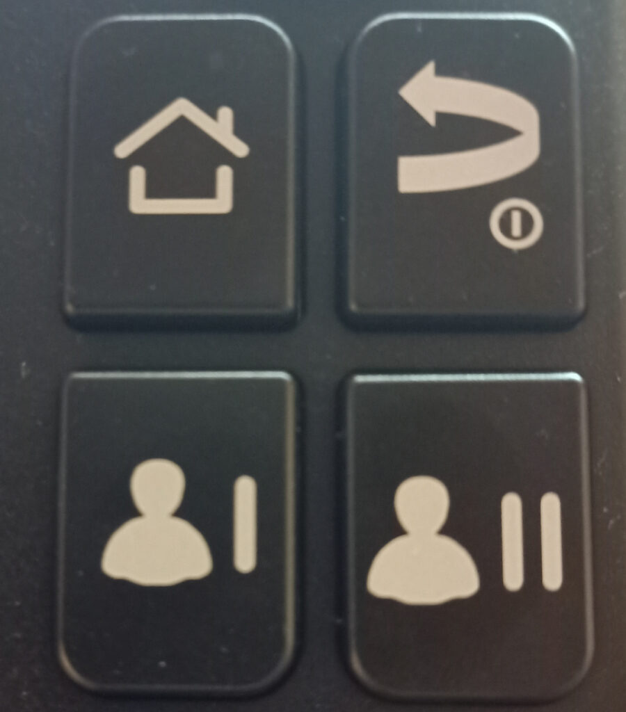 visuel des touches d'appels des contacts favoris
