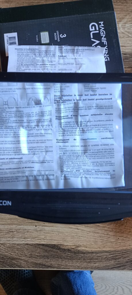 mise sous la loupe VICON d'une notice de médicament